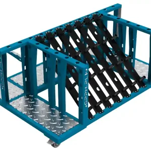 Occasione Imperdibile Carrello portautensili GPPH Trolley M 1300x900x600mm per accessori tavoli saldatura, fori 28mm